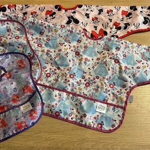 Disney Baby Bib Set - Blue, Red, Purple